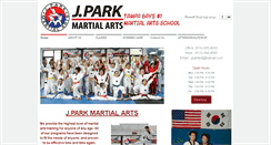 Desktop Screenshot of jparkmartialarts.com